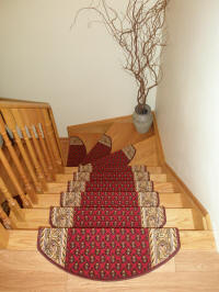 Non-slip Carpet Stair Treads made in Europe ship to USA